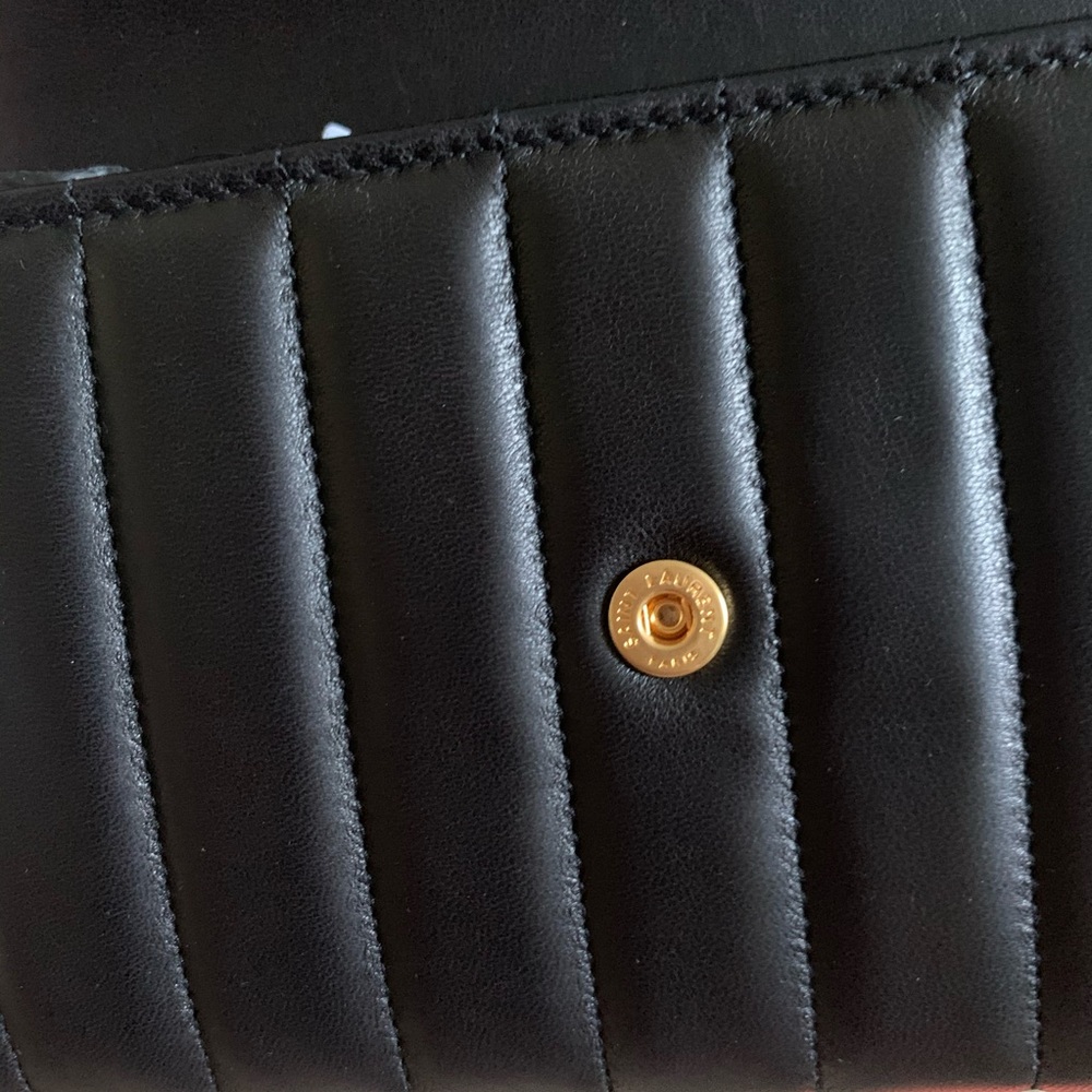 Saint Laurent Vicky Quilted Leather Long Wallet - Picture 8 of 14